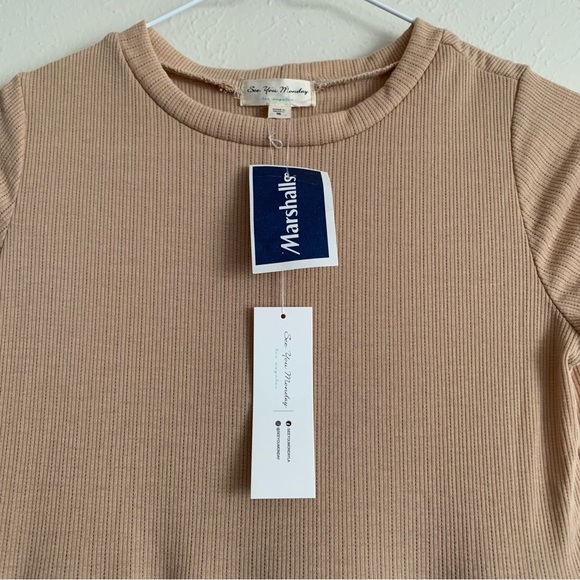 COPY - NWT See You Monday Tan Babydoll Dress - Picture 2 of 4